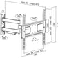 LogiLink TV muurbeugel Full Motion, voor 81,28 - 139,7 cm