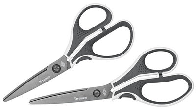 WEDO roestvrijstalen schaar TITAN CUT-IT, lengte: 175 mm, grijs/wit