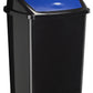 CEP afvalbak ROSSIGNOL, met toegangsklep, 50 L, blauw
