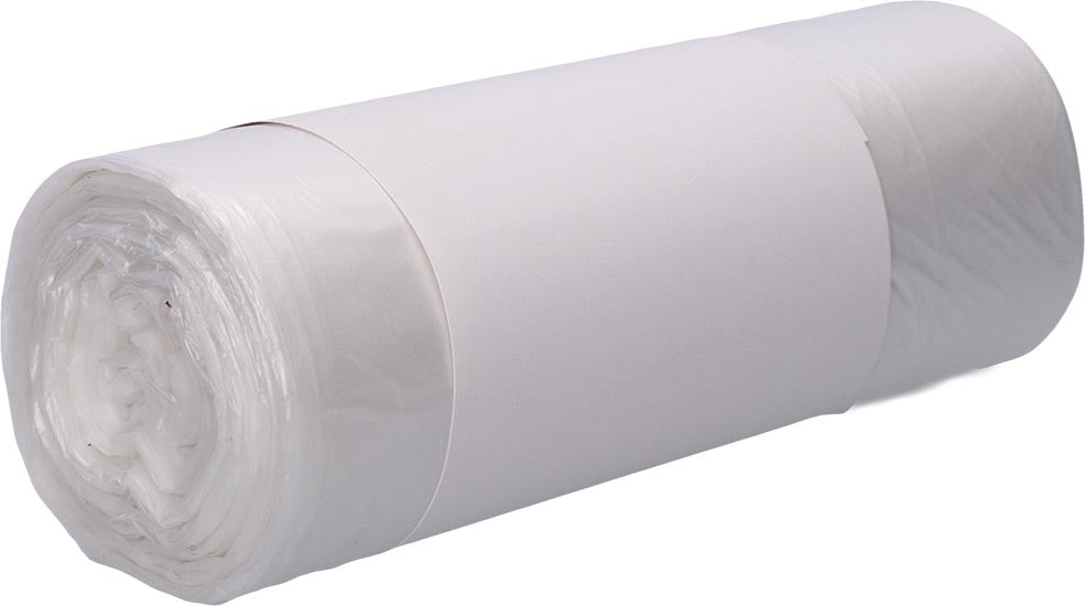 Deiss vuilniszak, ft 63 x 70 x 0,11 cm, transparant, HDPE, rol van 50 stuks