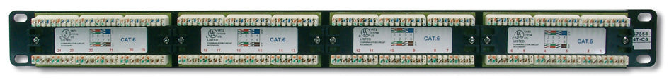 DIGITUS 19 Patch Panel Cat.6, Klasse E, 16 x RJ45, 1 RU