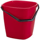 DURABLE BUCKET schoonmaakemmer, 14 liter, rechthoekig, rood