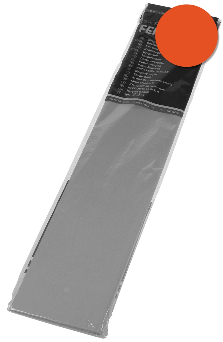 Folia crêpepapier oranje