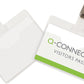 Q-CONNECT badge met clip 90 x 60 mm, doos van 25 stuks