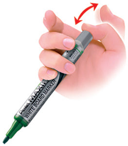 Pentel whiteboard marker Maxiflo Flex-Feel, set van 4, wisser