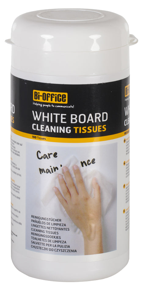Bi-Office whiteboard reinigingsdoekjes, 100 stuks