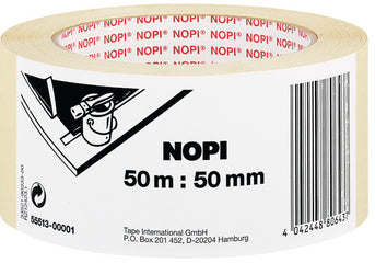 NOPI Schilders Crepe Papier Afplakband, 19 mm x 50 m, beige