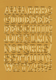 HERMA lettersticker A-Z, folie goud, 12 mm hoog