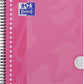 Oxford School collegeblok A4+ gelijnd, 23-gaats, 80 vel, roze