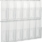 helit Wanddisplay de placativ, 6 x DIN lang, glasklar
