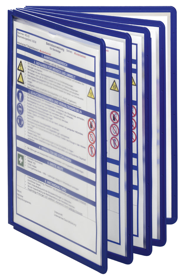 DURABLE bordenhouder 10 SHERPA, voor 10 A4 borden, grijs