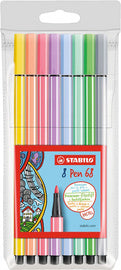STABILO Pen 68 vezeltip-pennen, 30-delig kunststof etui