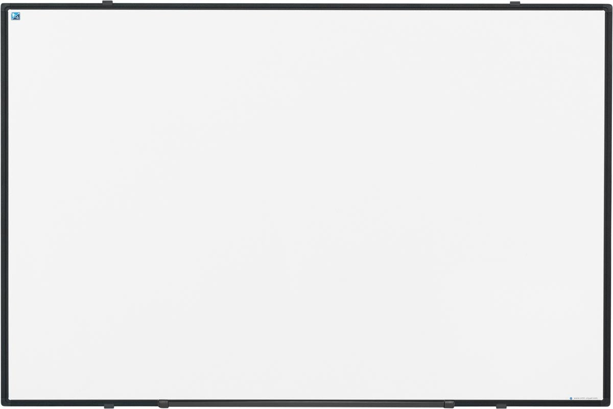 Smit Visual magnetisch whiteboard Softline, emaille, zwart, 60 x 90 cm