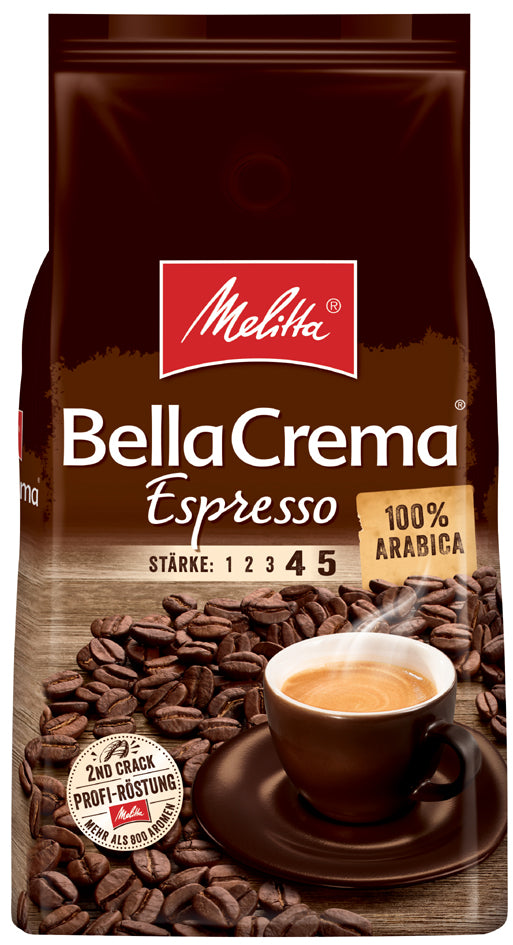 Melitta Kaffee BellaCrema Espresso, ganze Bohne