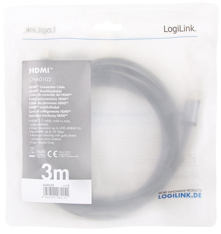 LogiL HDMI-kabel2.0 2m