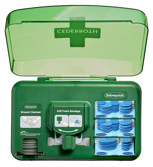 CEDERROTH Eerste Hulp Kit Wondverzorging Dispenser Blauw, Dispenser