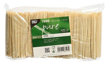PAPSTAR spiesen zuiver, gemaakt van bamboe, lengte: 100 mm