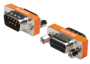 DIGITUS Null Modem Adapter, 9 Pin Sub-D, mannetje - vrouwtje