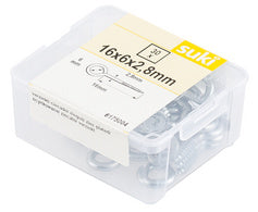 suki. Oogbout, 30 x 12 x 3,8 mm, zwart, houten draad