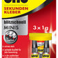 UHU secondelijm blitzschnell MINIS GEL, 3 tubes à 1 g