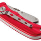 transotypekniptang PRO, aluminium behuizing, rood