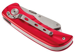 transotypekniptang PRO, aluminium behuizing, rood