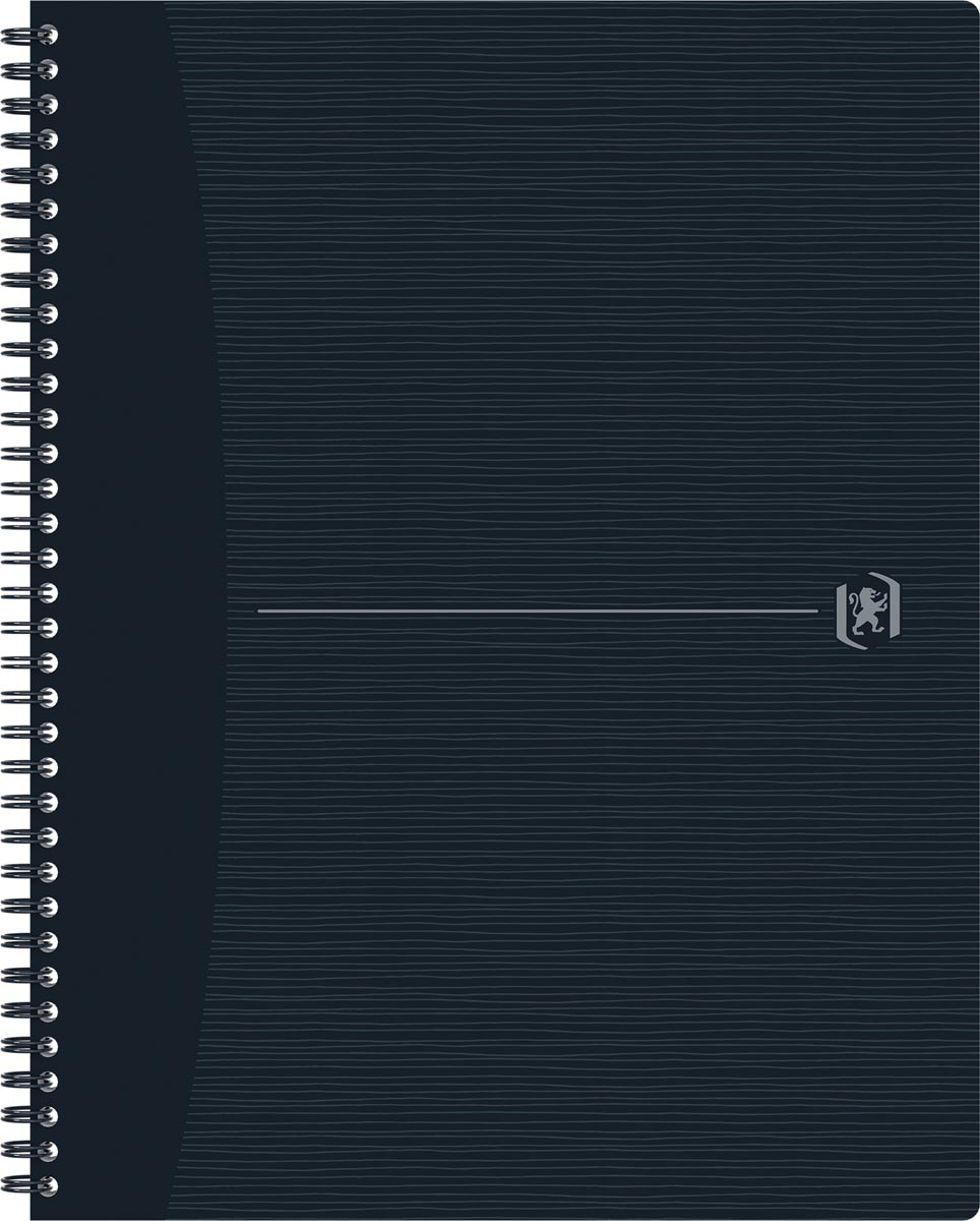 Oxford Origin spiraalschrift, ft A4+, 140 bladzijden, gelijnd, zwart