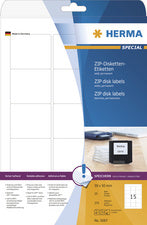 HERMA ZIP-schijf-etiketten SPECIAAL, 59 x 50 mm, wit