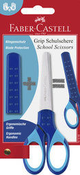 FABER-CASTELL GRIP schoolschaar, blauw, op blisterkaart