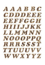 HERMA letterstickers A-Z, prismatische folie, goud, 8 mm