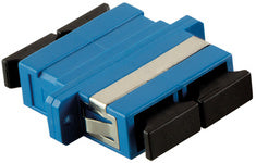 LogiLink glasvezelkoppeling, 2 x SC duplex, single mode, blauw