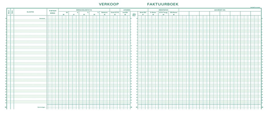 Exacompta register verkoop, ft 27 x 32 cm, Nederlandstalig