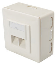 DIGITUS opbouwdoos cat.5e, klasse D, 2 x RJ45, afgeschermd