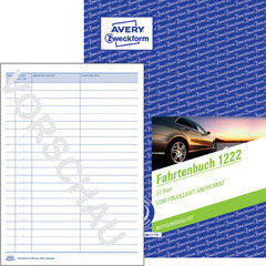 AVERY Zweckform Formulier Logboek, A6 liggend