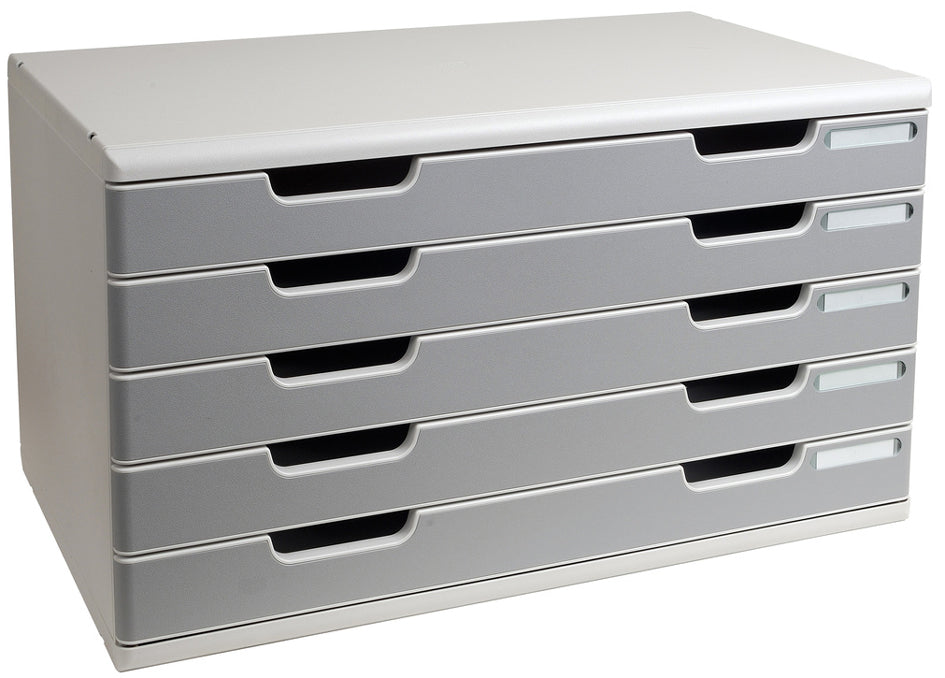 EXACOMPTA ladebox MODULO A3, 5 laden, steengrijs