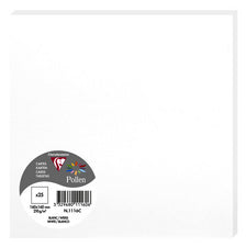 Pollen van Clairefontaine Kaart 160 x 160 mm, wit