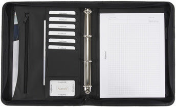 Alassio ringband Office Set, zwart, incl. bureauset