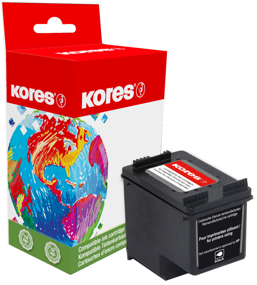 Kores hervulde inkt G995BK vervangt hp C6656A, nr. 56