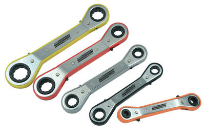 BRÜDER MANNESMANN Ratelringsleutelset, 5 stuks