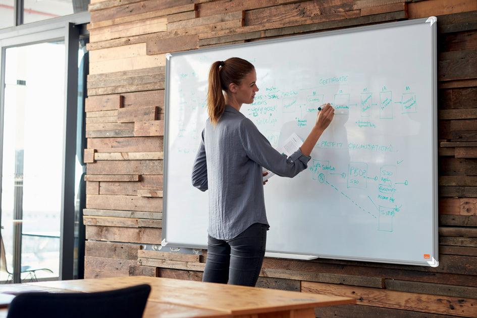 nobo Whiteboard Premium Plus staal, (B)600 x (H)450 mm