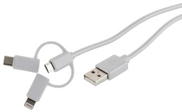 shiverpeaks BASIC-S data & oplaadkabel 3in1, 1.0 m