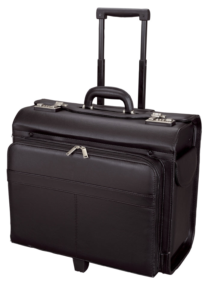 Alassio SAN REMO pilotenkoffer, imitatieleer, zwart