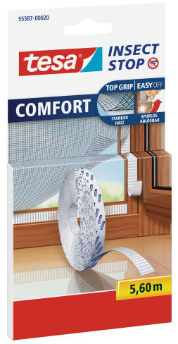 tesa vliegengordijn COMFORT voor ramen, 1,30 m x 1,30 m
