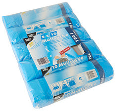 PAPSTAR afvalzakken HDPE, met trekkoord, 120 liter, blauw