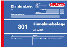 herlitz formulierenboek inkomstenstrook 301, DIN A6, 50 vel