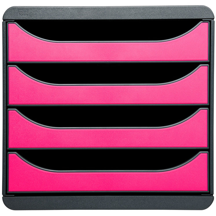 EXACOMPTA ladebox BIG-BOX, 4 laden, karmijnrood