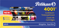 Pelikan grote capaciteit inktpatronen GTP/F/5, koningsblauw