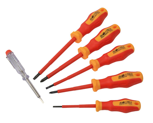 BRÜDER MANNESMANN VDE-schroevendraaierset doos, 6 stuks