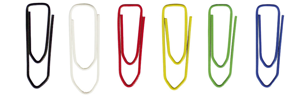 DURABLE paperclips, kleur gelakt, puntig, 26 mm