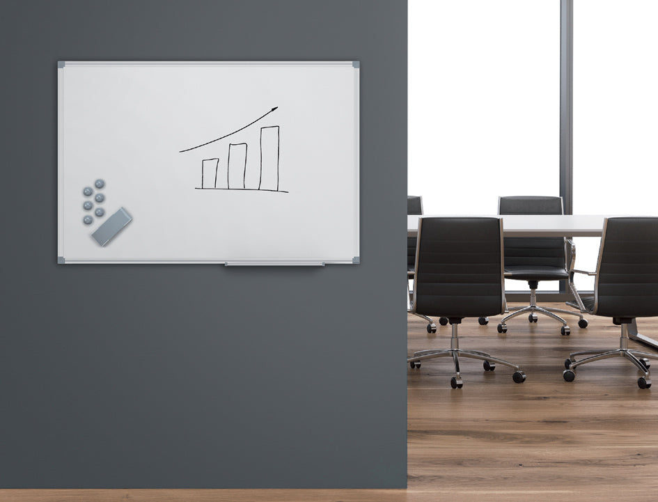 MAUL Whiteboard Standaard, email, (B)600 x (H)450, grijs
